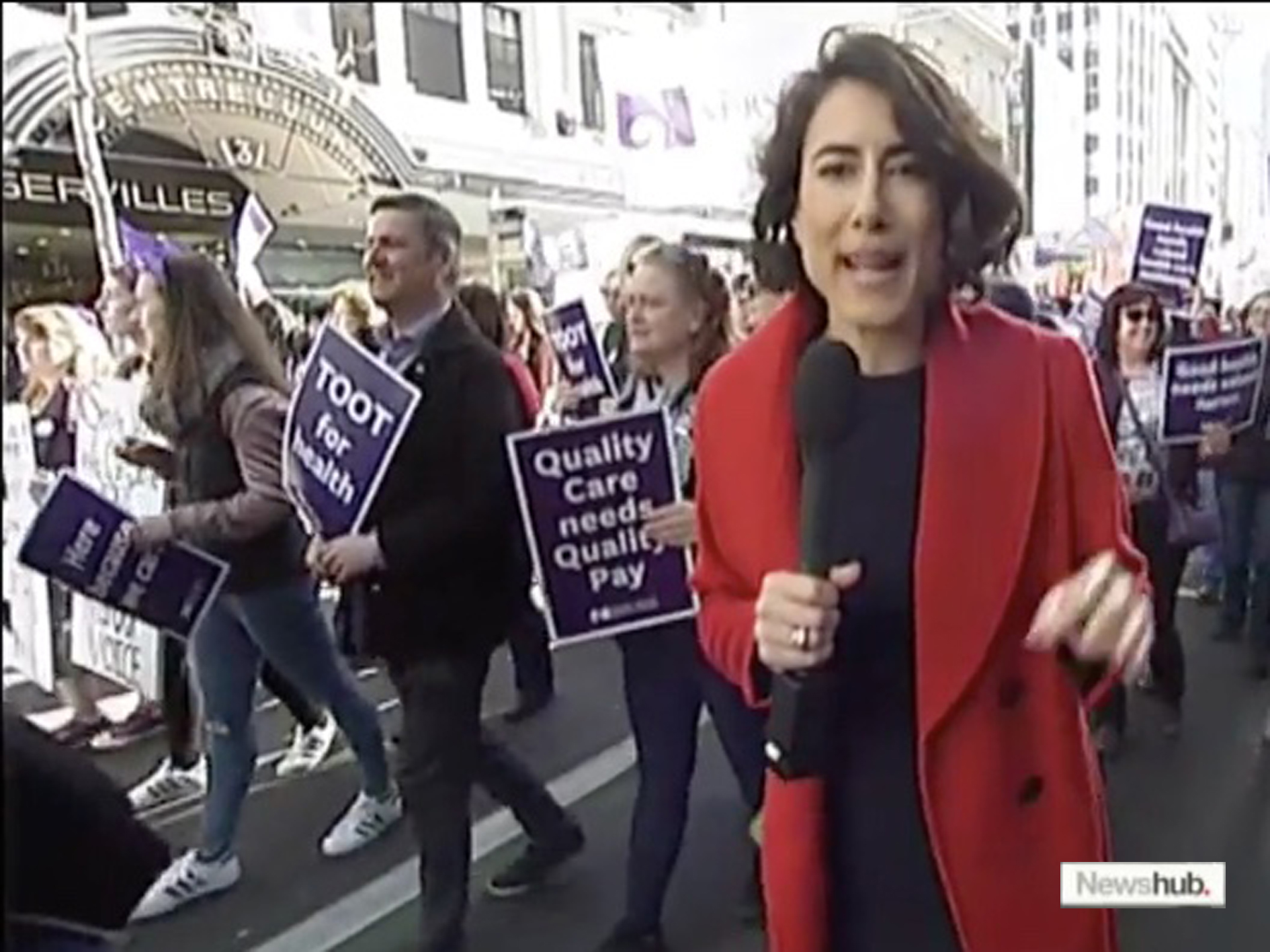 Auckland march - Newshub frame 1 (crop)